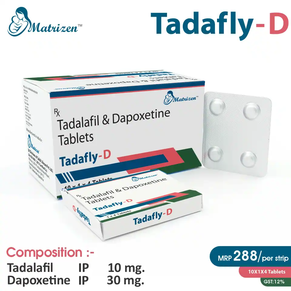 Tadalafil 10mg + Dapoxetine 30mg Tablet | Best Price for PCD Pharma Franchise in Men